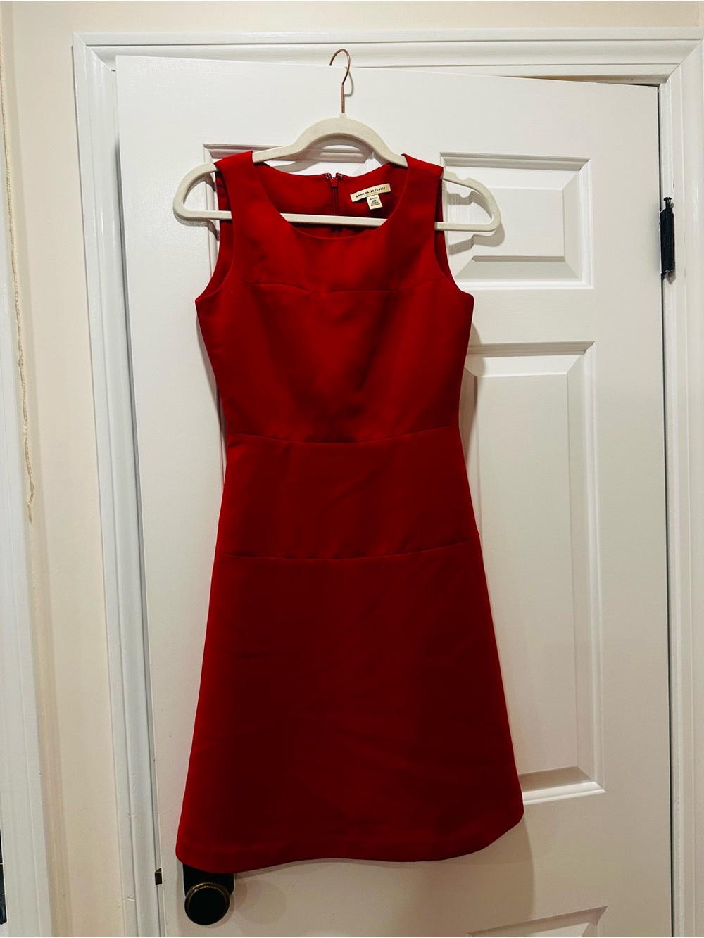 Banana Republic Red Sleeveless A line Sheath Dress - size 00P